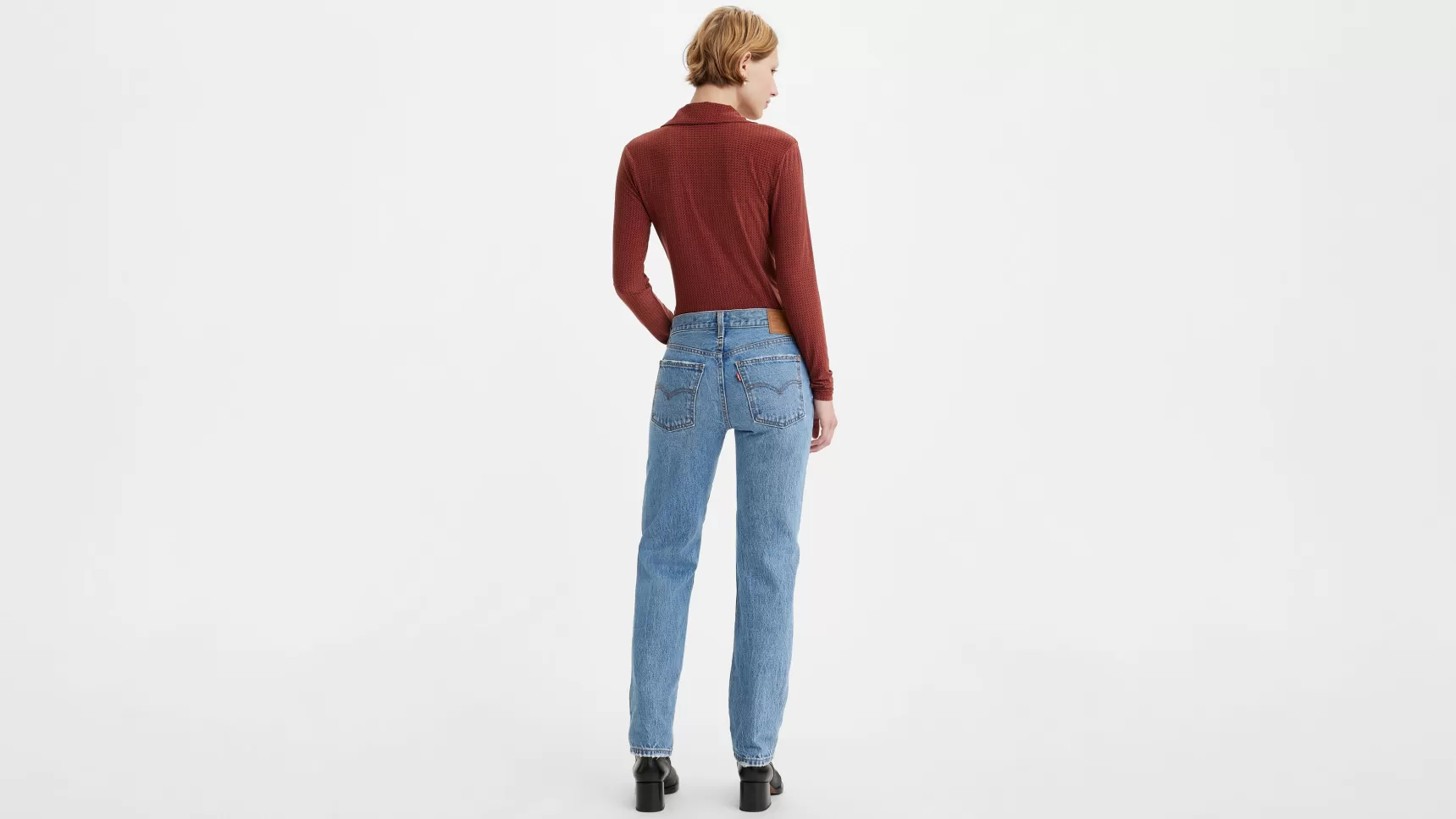 Online Middy Rechte Jeans Dames Jeans