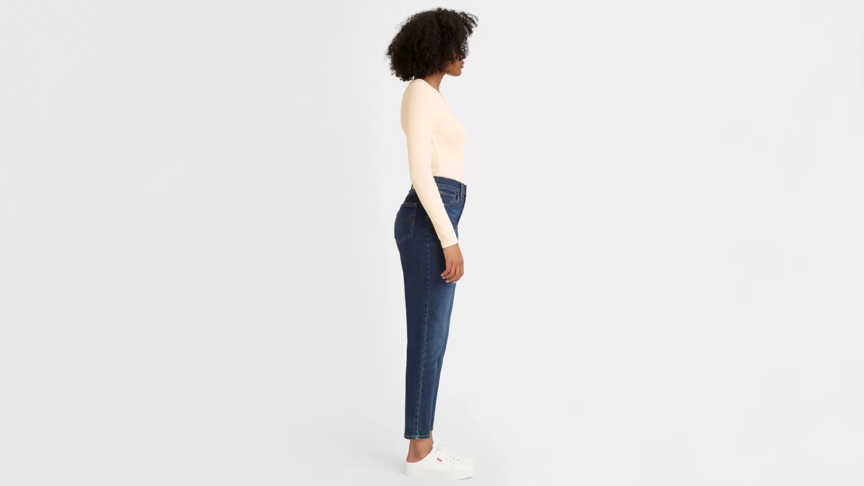 Outlet Mom-Jeans Hoge Taille Dames Jeans