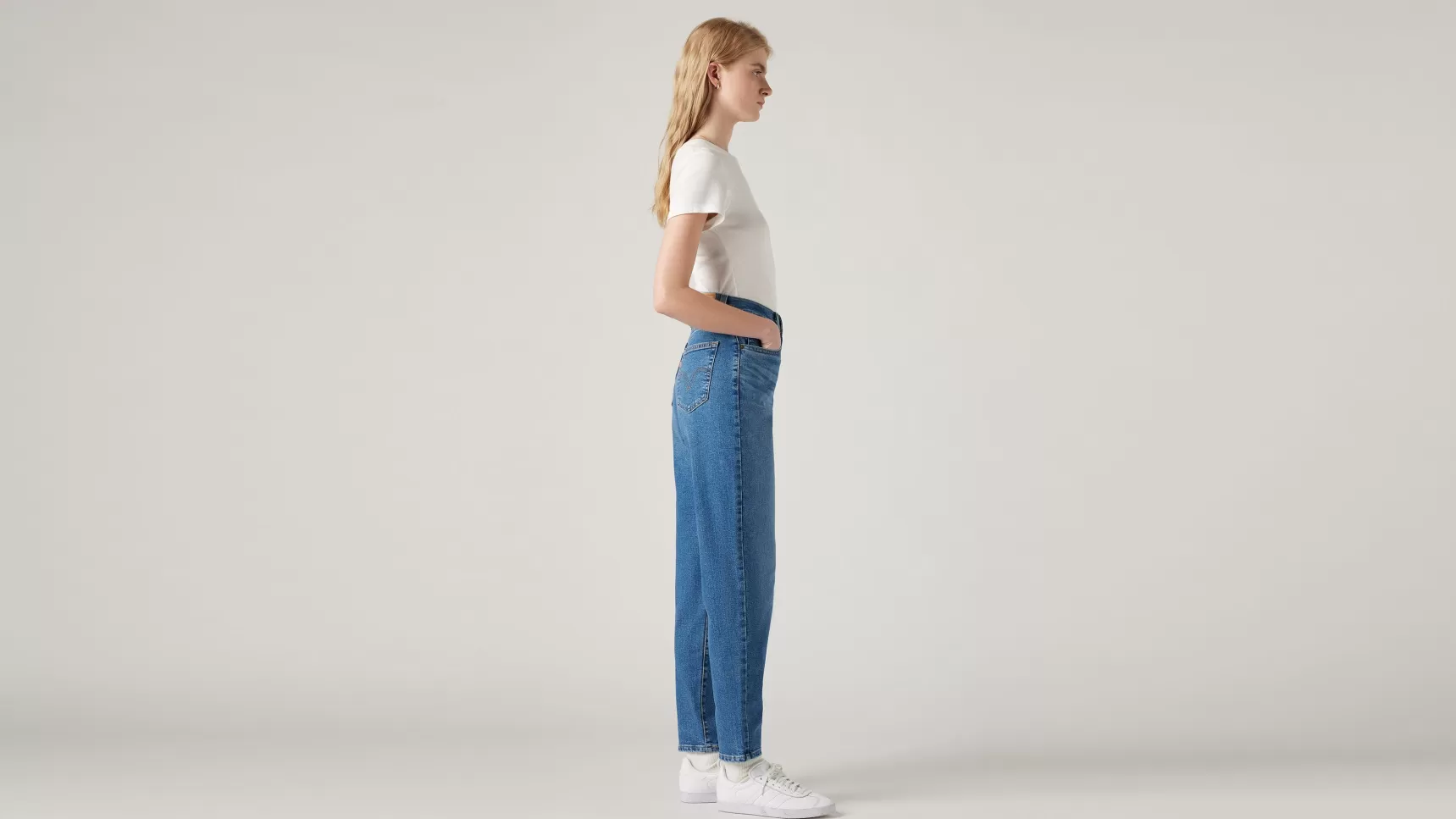 Outlet Mom-Jeans Met Hoge Taille Dames Jeans