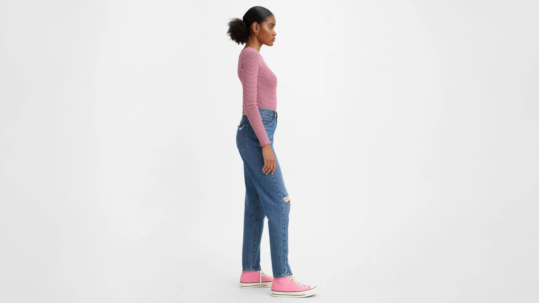 Best Sale Mom-Jeans Met Hoge Taille Dames Jeans