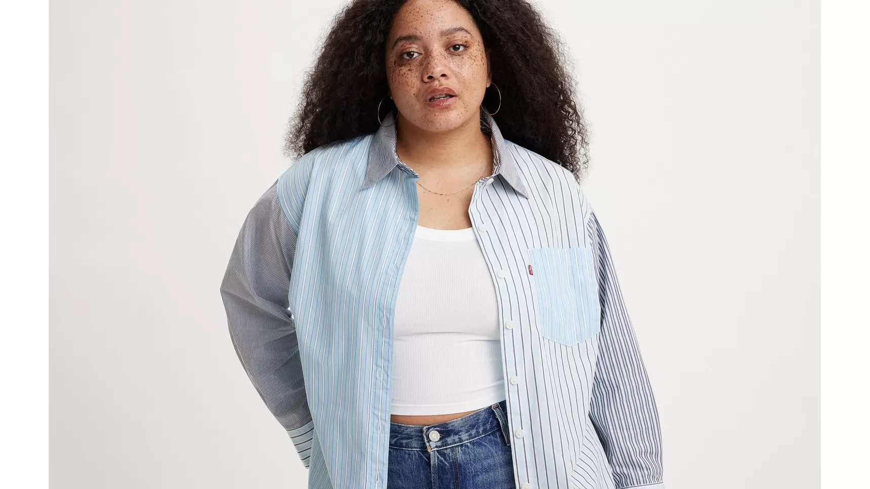 Outlet Nola Oversized Overhemd (Plus Size) Dames Tops & T-Shirts