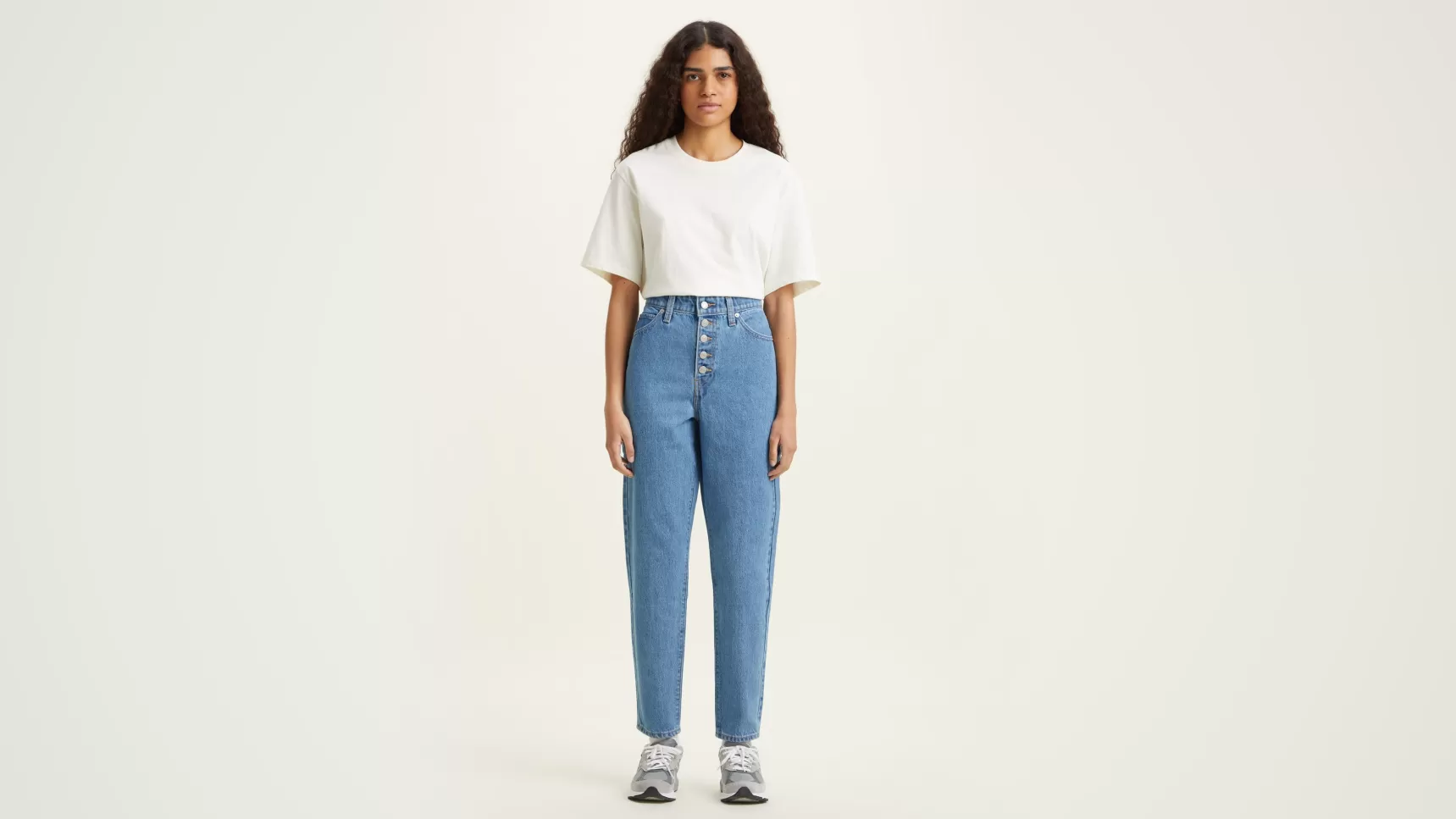 Sale Notch Mom-Jeans Dames Jeans