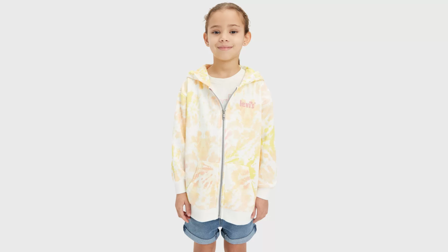 Discount Oversized Hoodie Met Print En Ritssluiting Kinderen Peuter & Kids