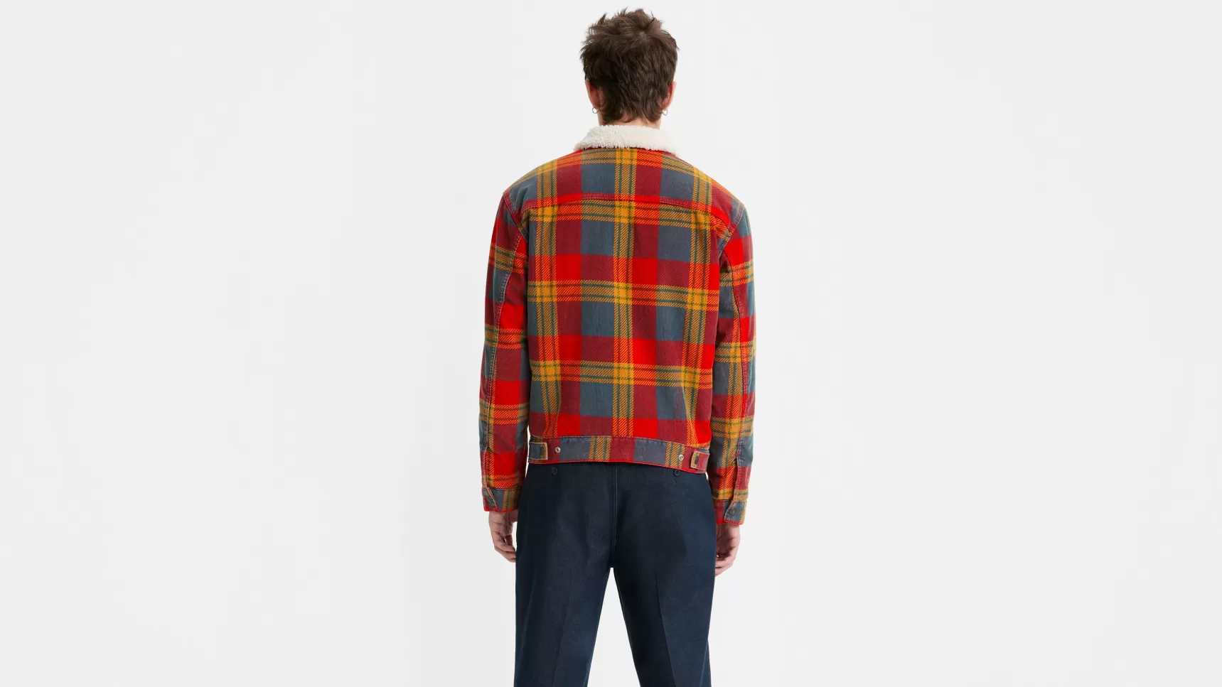 Best Sale Plaid Type Iii Sherpa Trucker Jack Heren Spijkerjassen & Sherpas