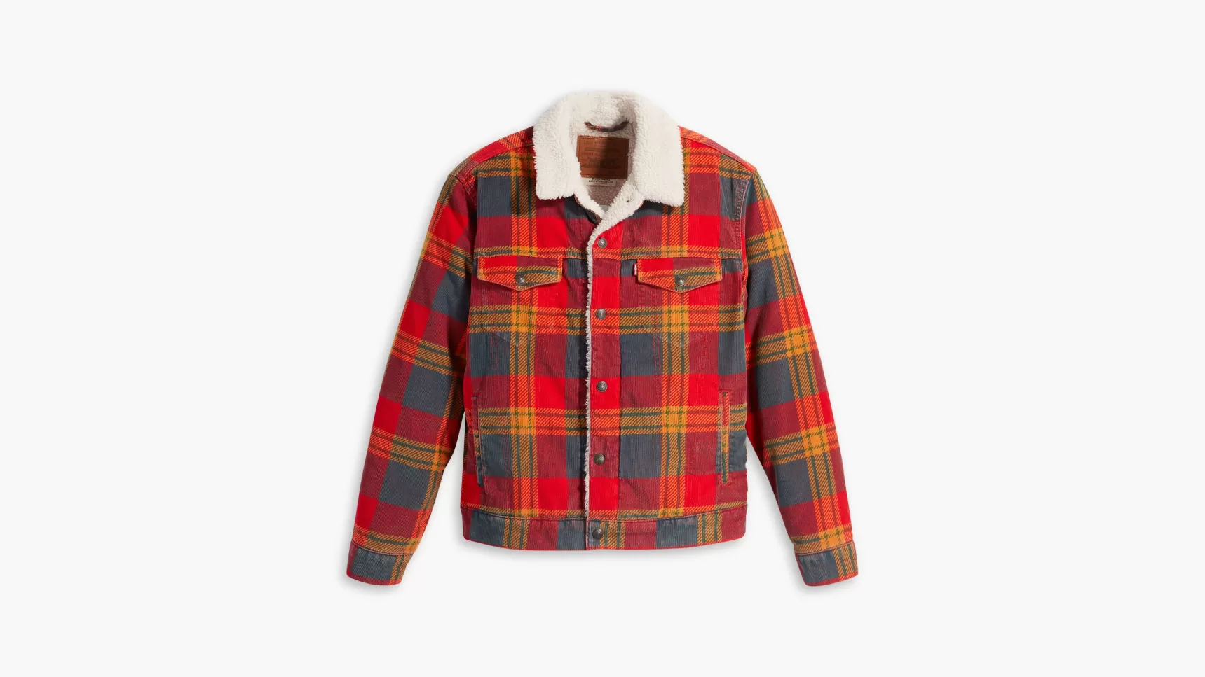 Best Sale Plaid Type Iii Sherpa Trucker Jack Heren Spijkerjassen & Sherpas