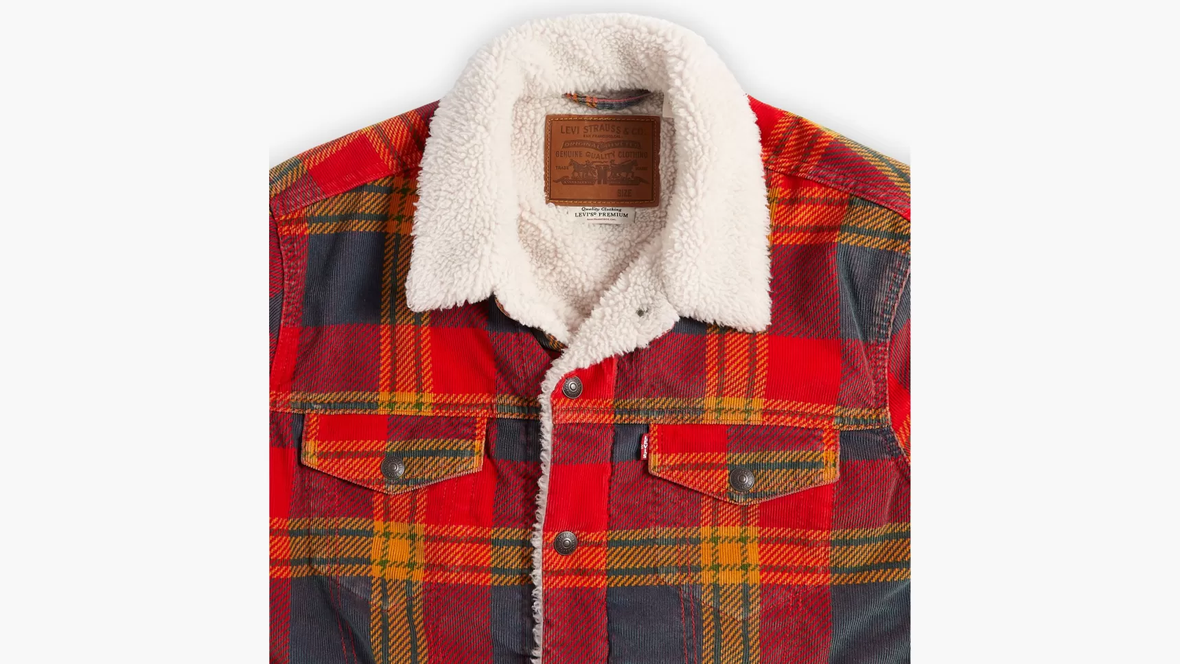 Best Sale Plaid Type Iii Sherpa Trucker Jack Heren Spijkerjassen & Sherpas