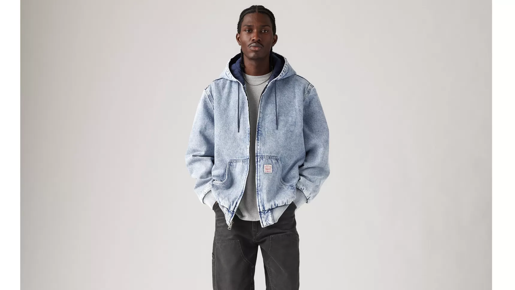 Online Potrero Denim Hoodie Heren Jassen