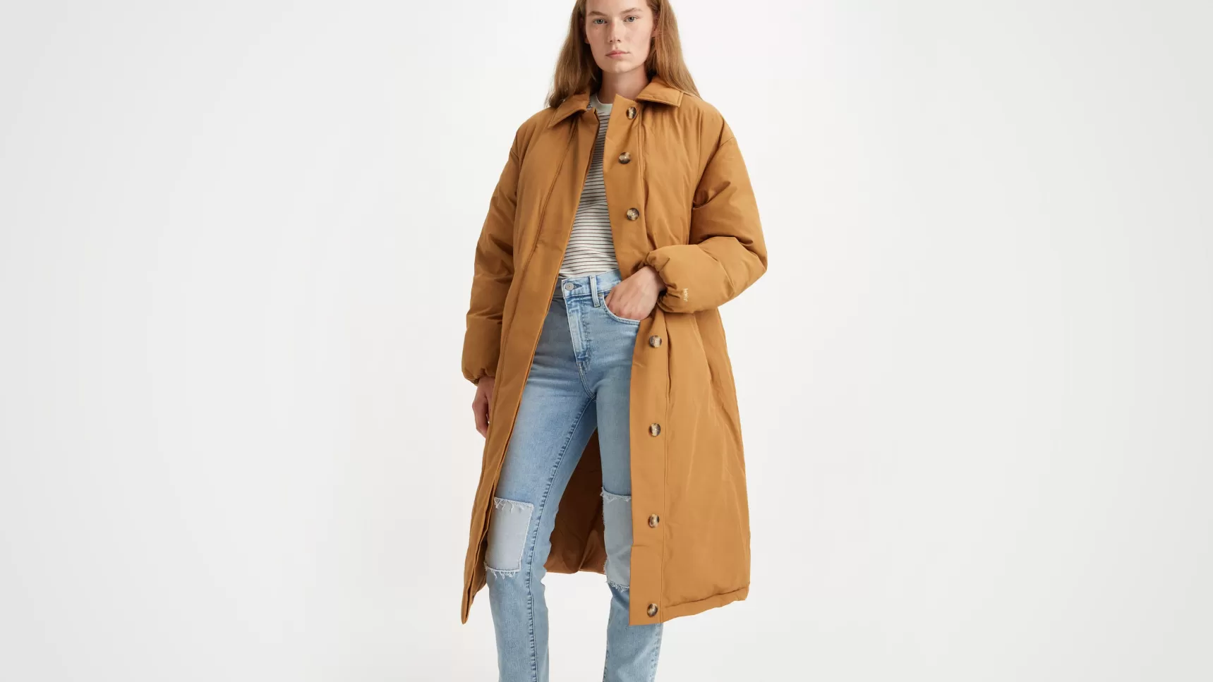 Outlet Puffer-Trenchcoat Dames Jassen