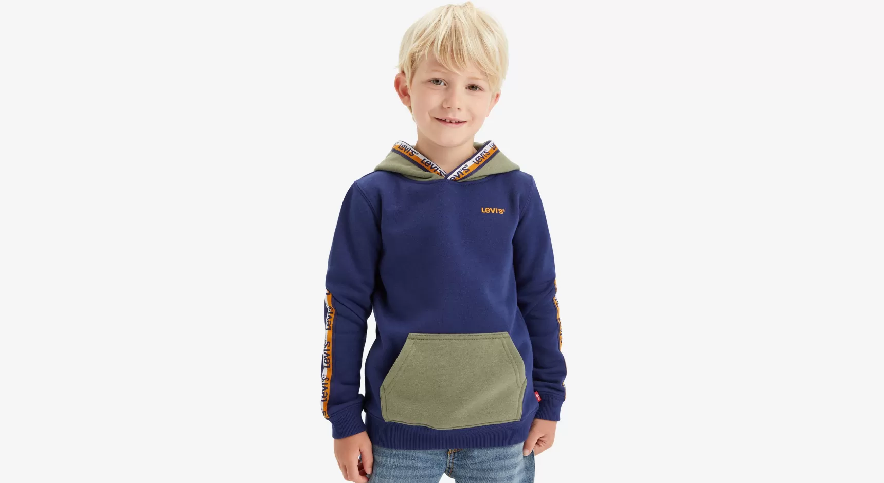 Online Pullover Hoodie Met Logotape Voor Kinderen Kinderen Peuter & Kids