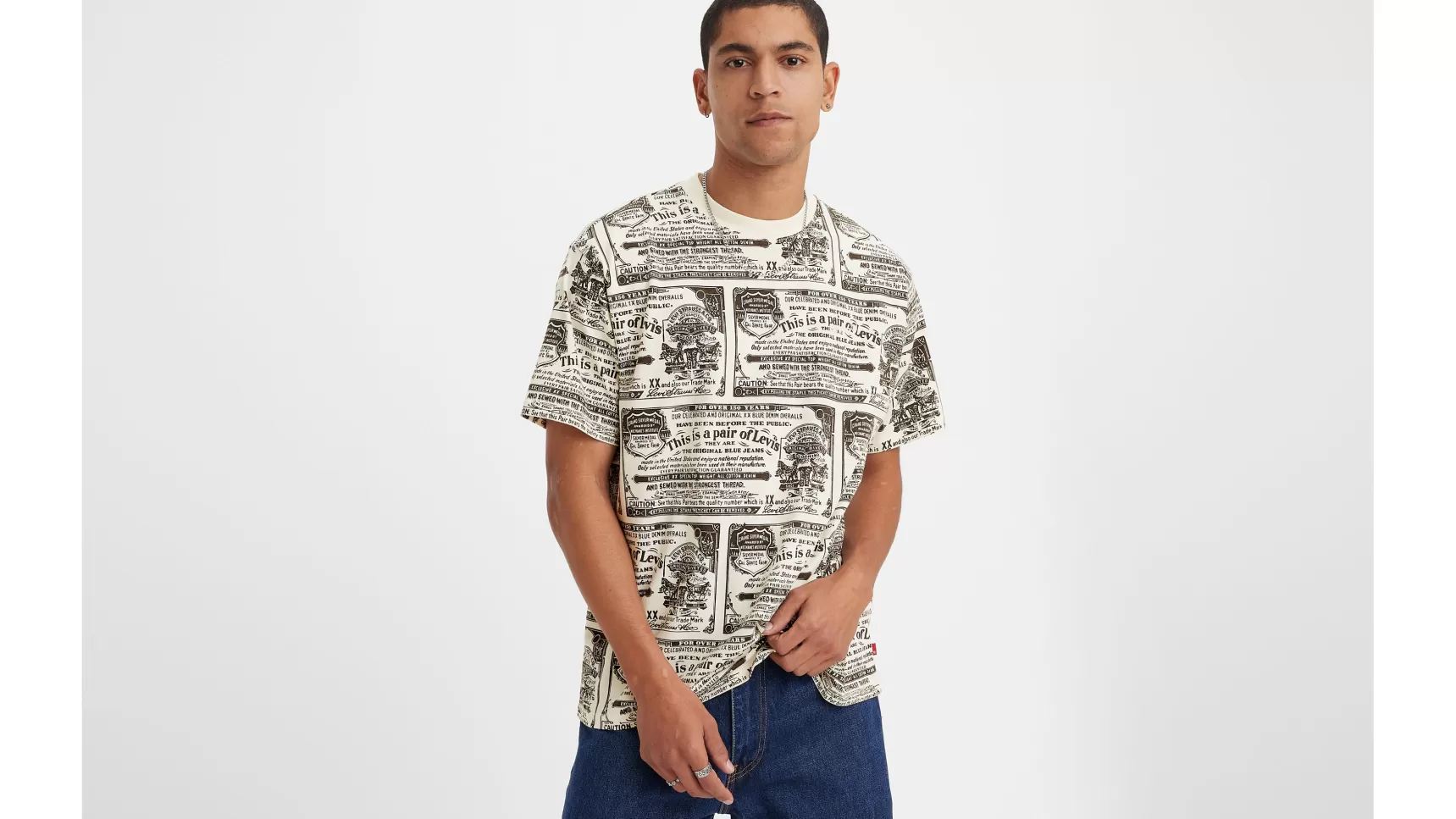 Online Red Tab™ Vintage T-Shirt Heren T-Shirts