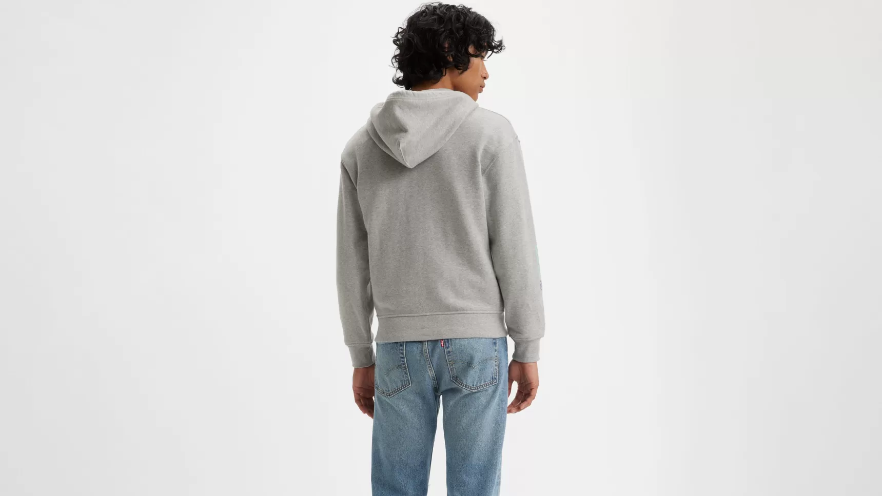 Clearance Relaxed Graphic Hoodie Met Rits Heren Truien & Sweaters