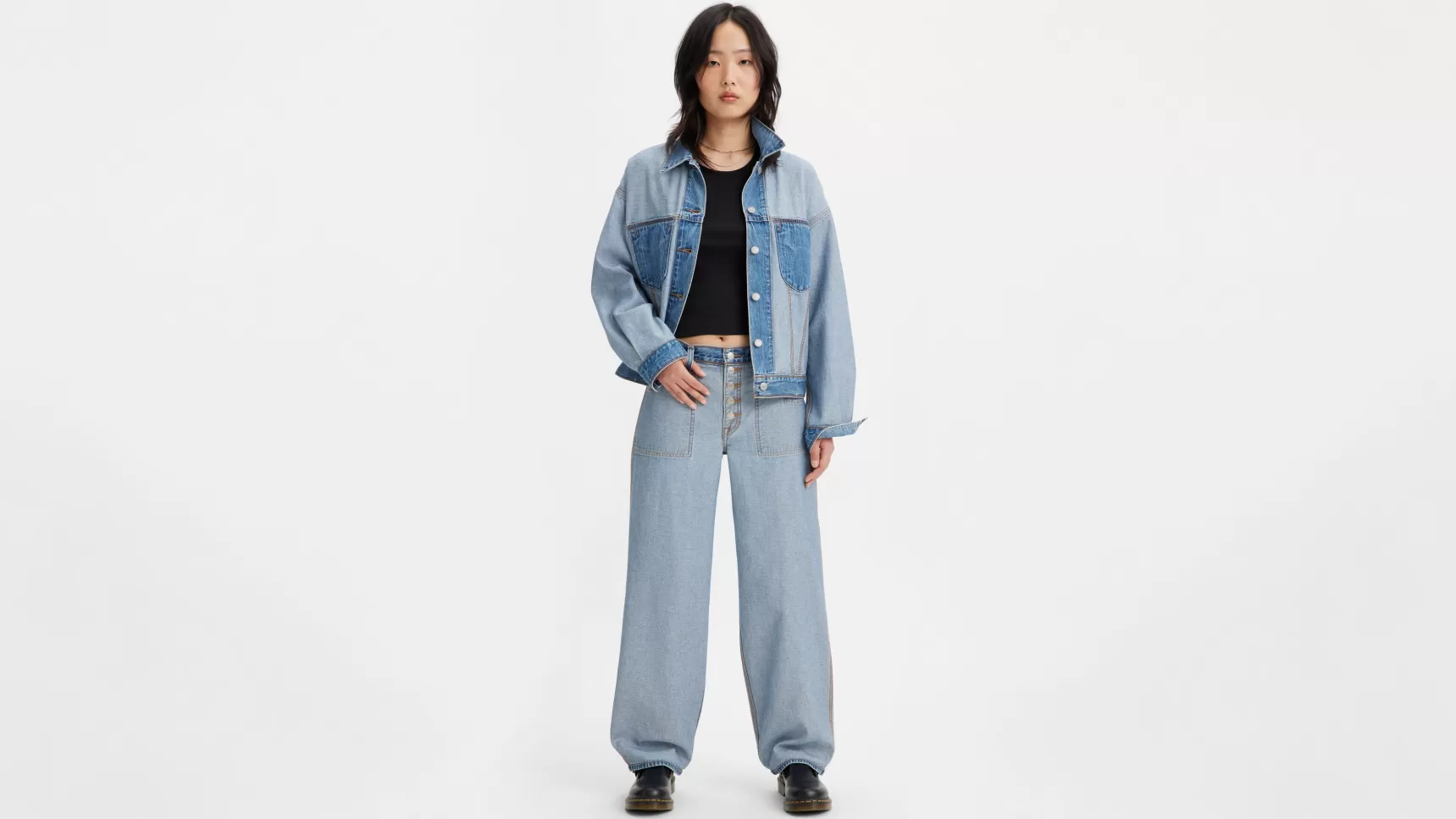 Online Reversible Baggy Dad-Jeans Dames Jeans