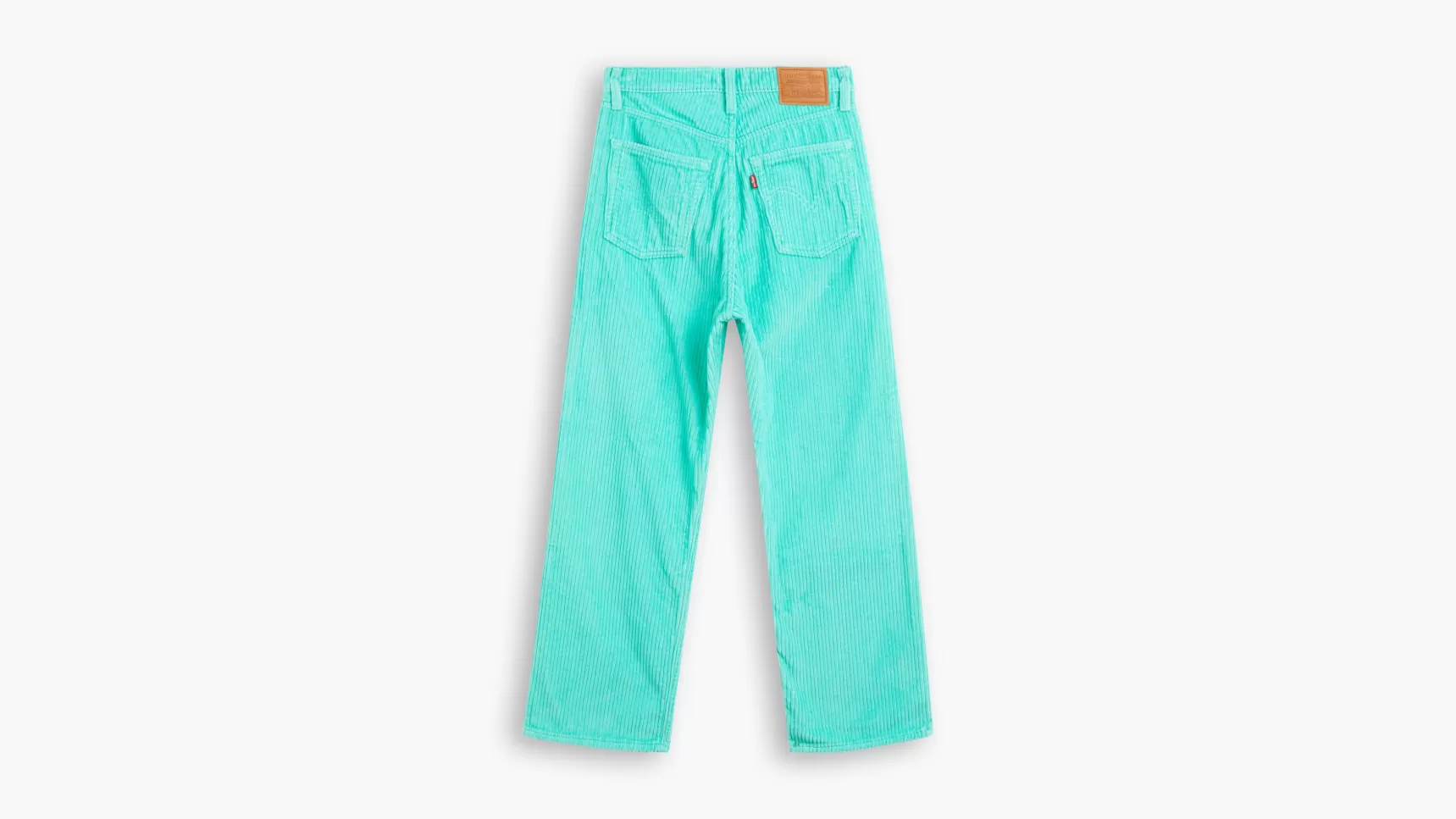 Fashion Ribcage Corduroy Broek Met Rechte Pijpen Tot De Enkel Dames Jeans