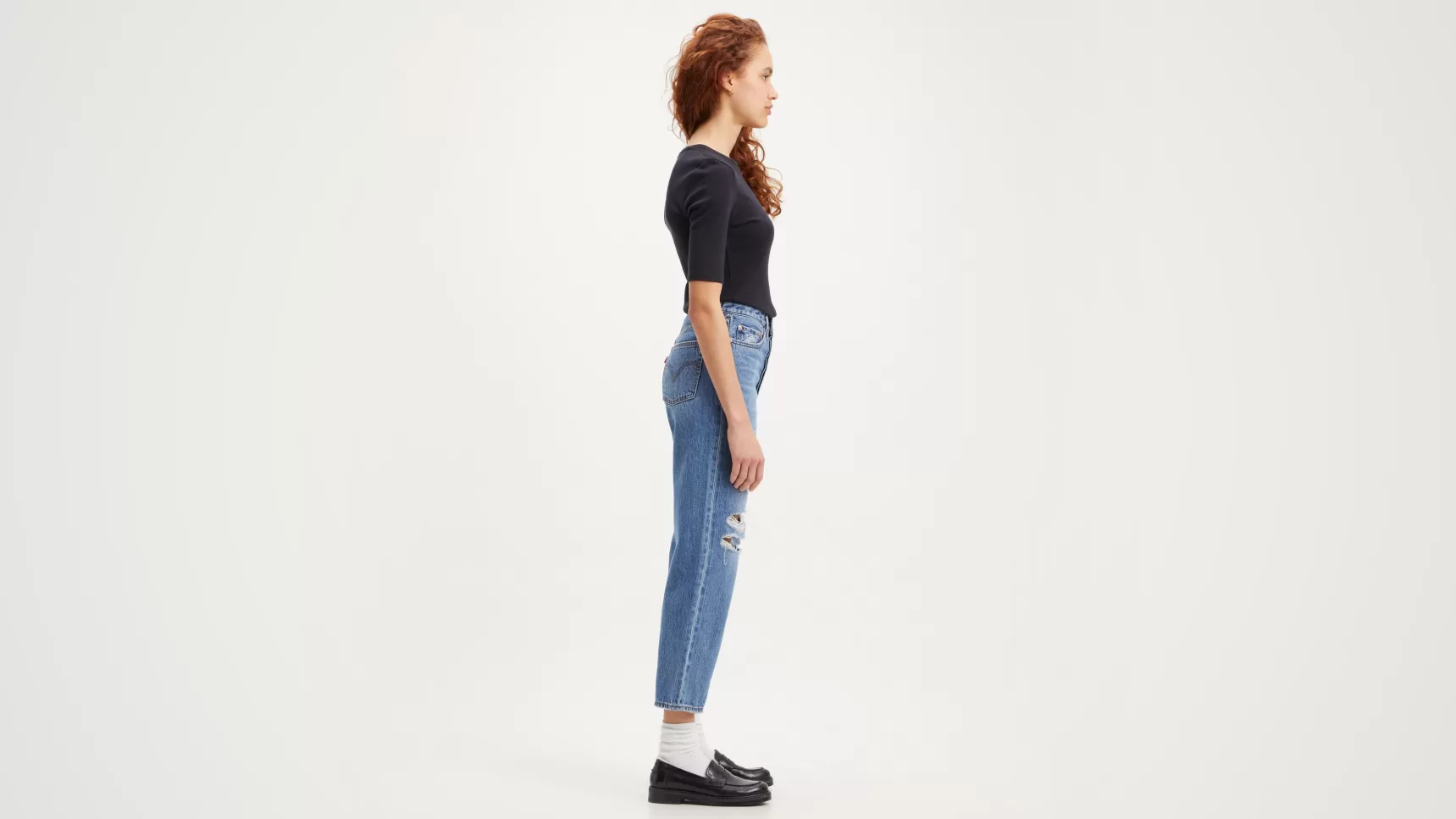 Store Ribcage Straight Ankle Jeans Dames Jeans