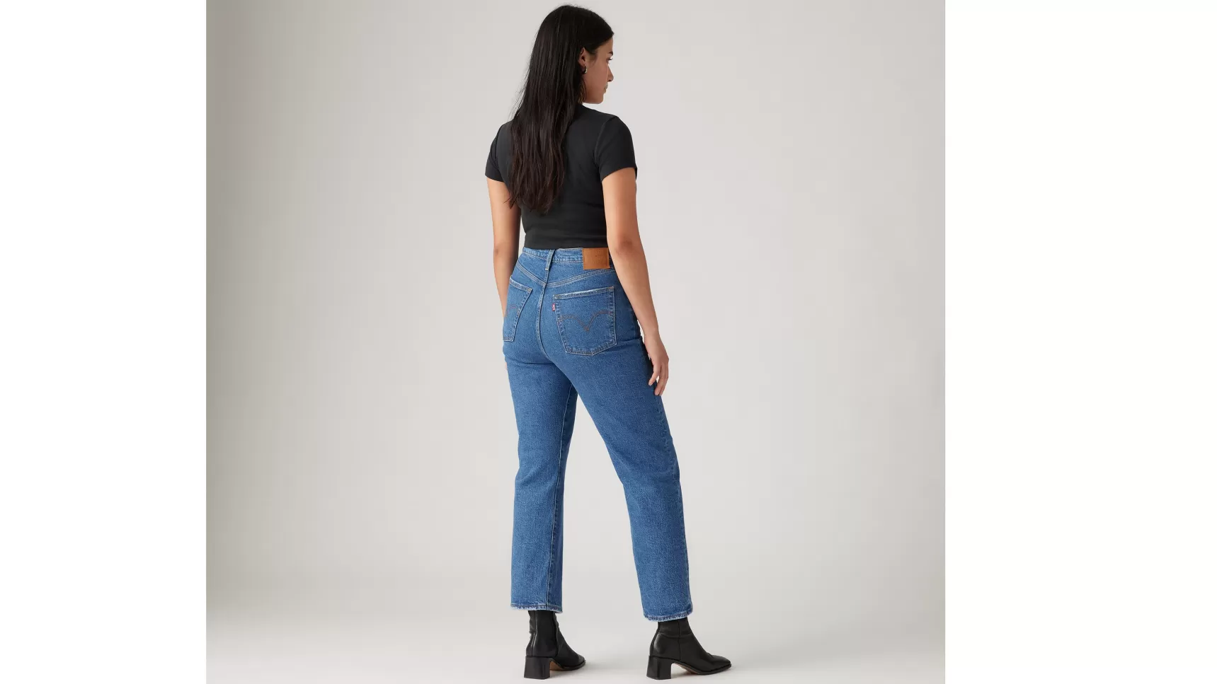 Hot Ribcage Straight Ankle Jeans Dames Jeans