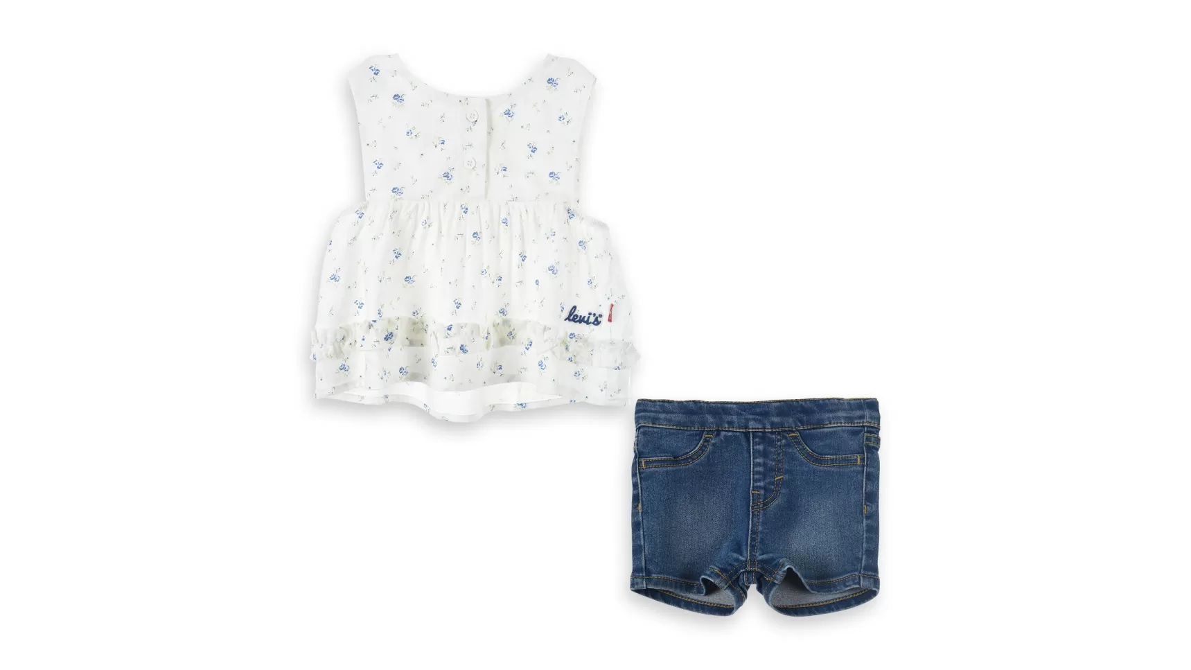 Online Set Met Gebloemde Tanktop En Short Kinderen Baby