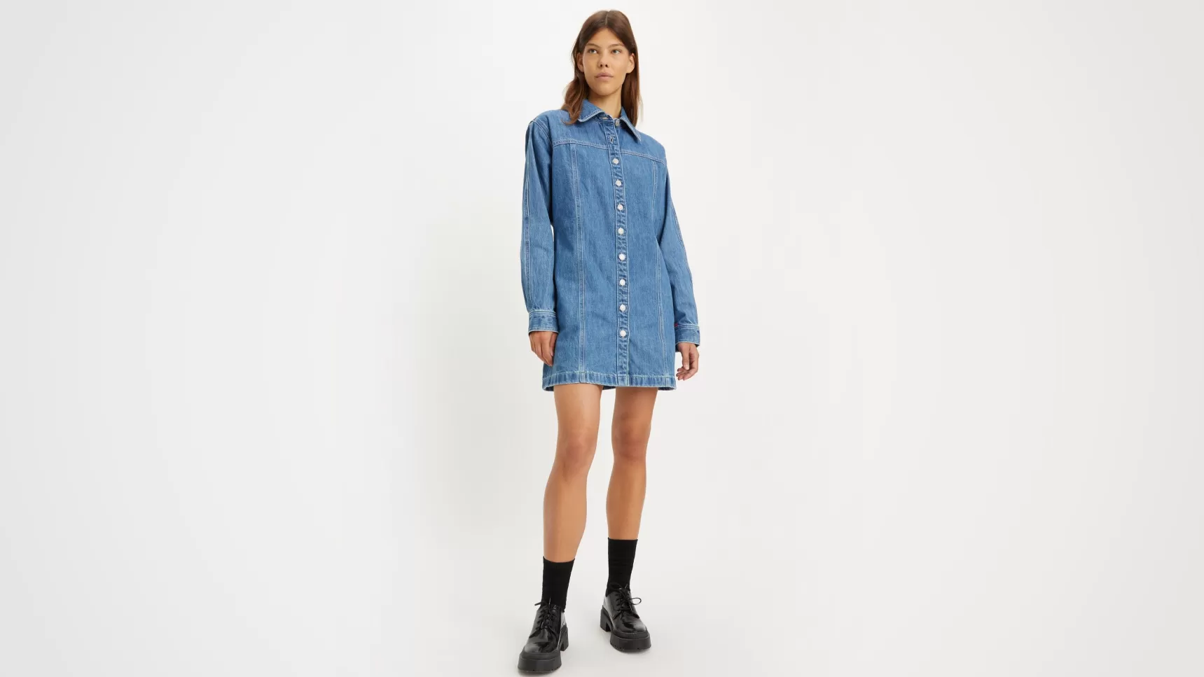 Online Shay Denim Jurk Dames Jurken & Tuinbroeken