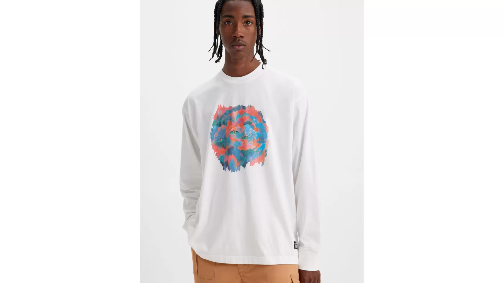 Fashion Skate Graphic Boxy Long Sleeve Tee Heren Truien & Sweaters