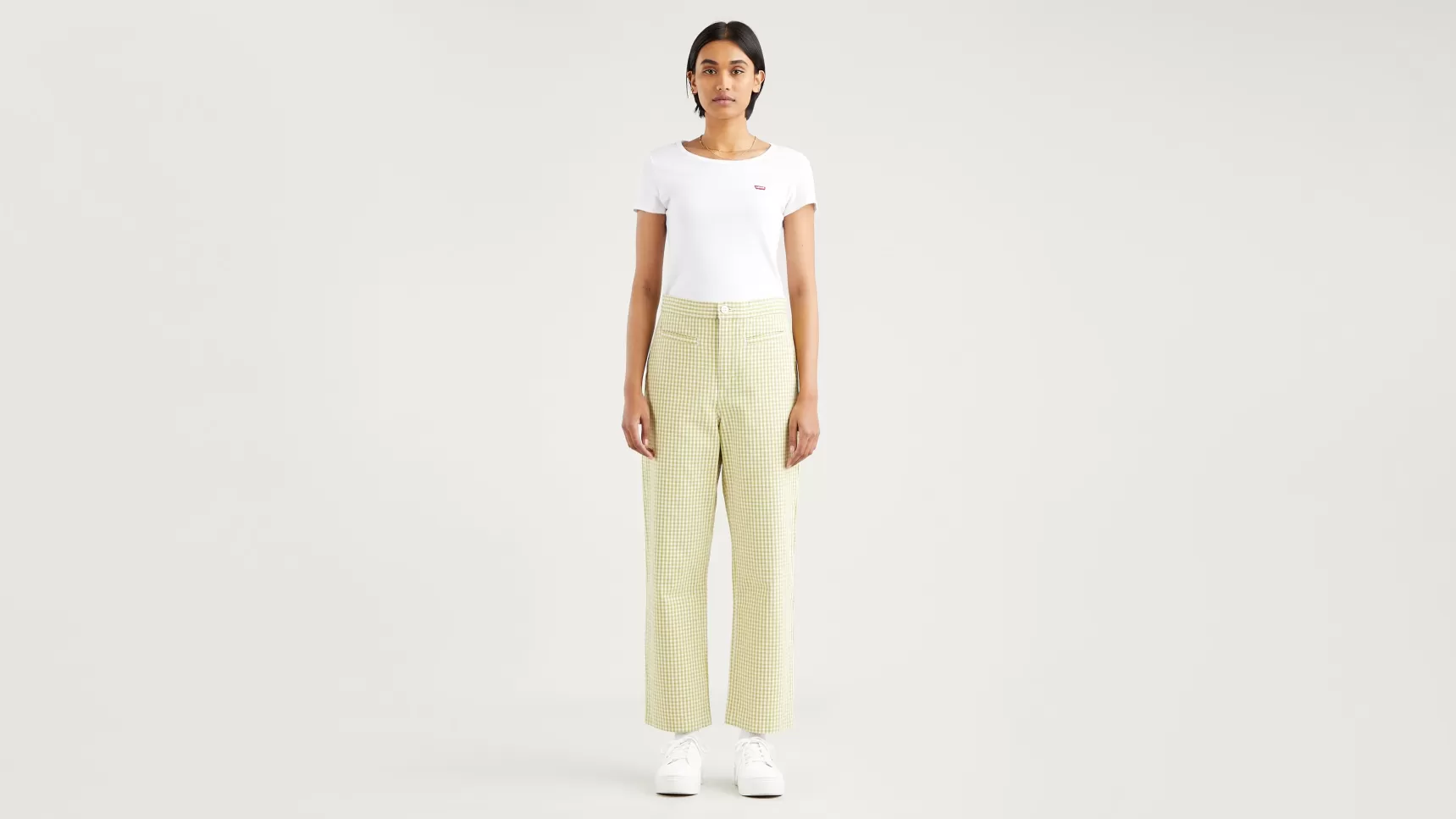 Clearance Tailored Crop Chino Dames Broeken