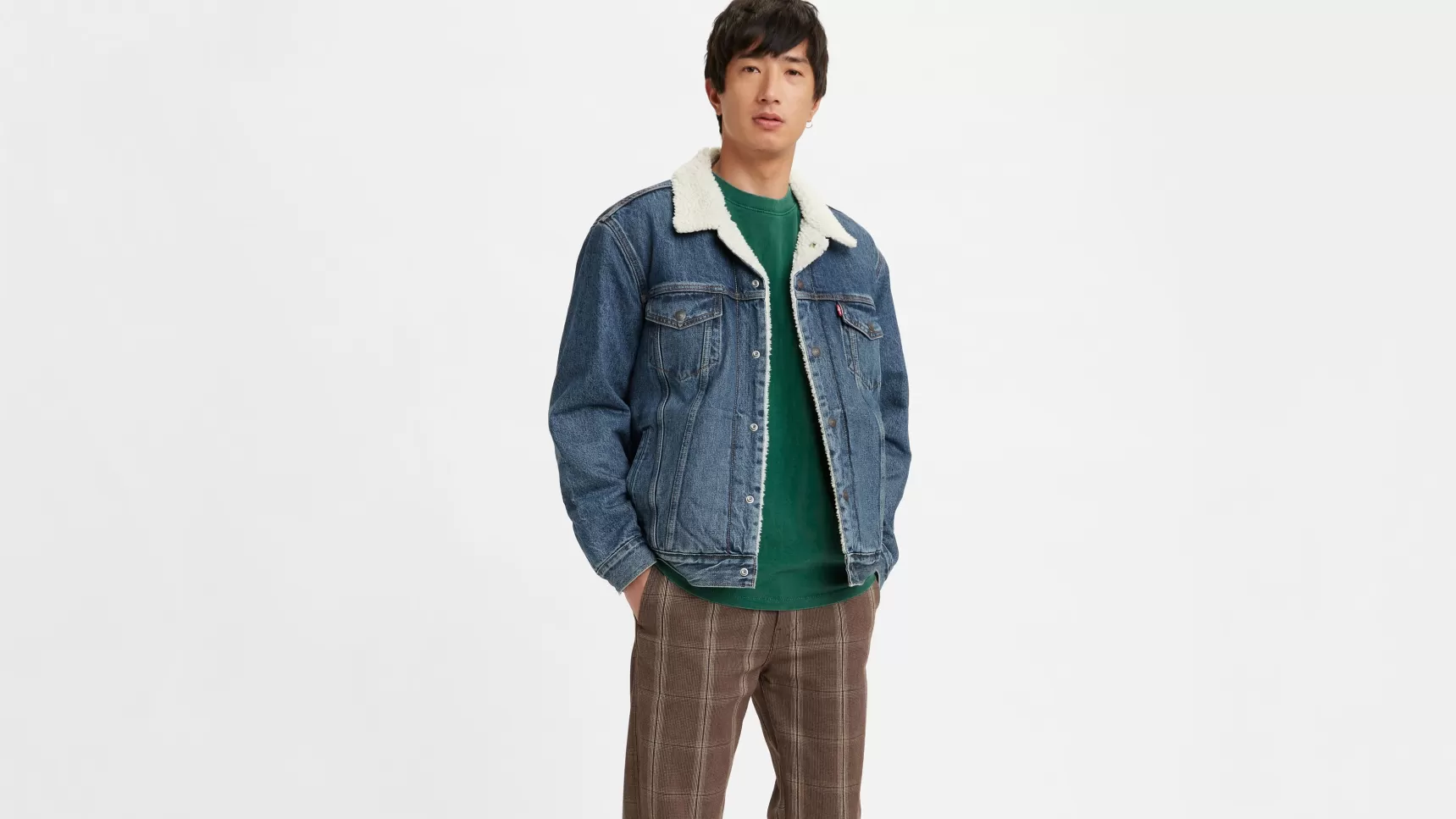 Cheap Type Iii Sherpa Truckerjack Heren Spijkerjassen & Sherpas