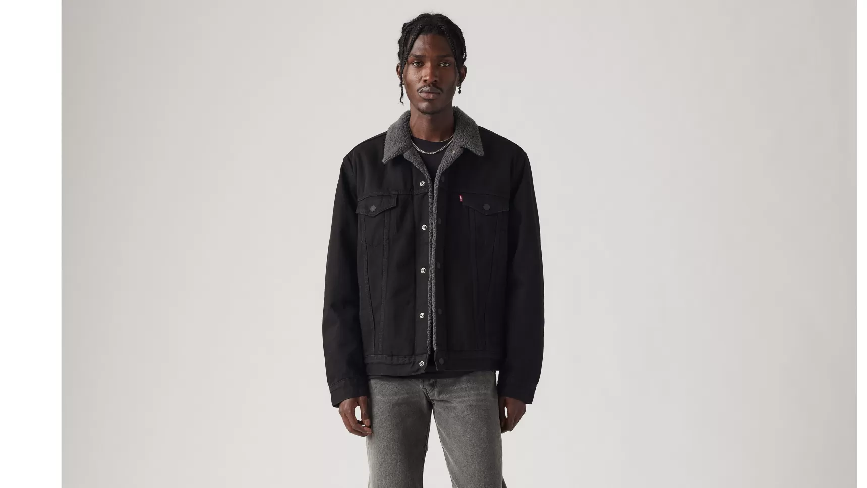 Store Type Iii Sherpa Truckerjack Heren Spijkerjassen & Sherpas