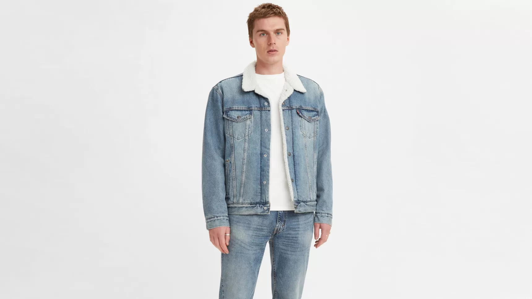 Sale Type Iii Sherpa Truckerjack Heren Spijkerjassen & Sherpas